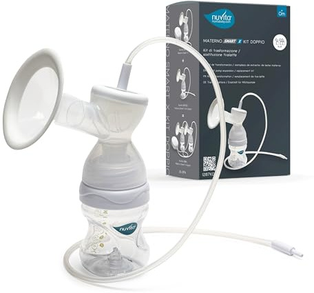 Nuvita Kit Trasformazione Doppio Tiralatte per Materno Smart X - 1287KDX | Kit Completo Accessori, Biberon Anti-Colica Approvato AIO