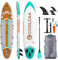 COOLCAA 360cmx86cmx15cm Stand Up Paddling Board mit Premium SUP Zubehör, Tragkraft bis 222kg, SUP Board für Erwachsene und Jugendliche Aller Niveaus