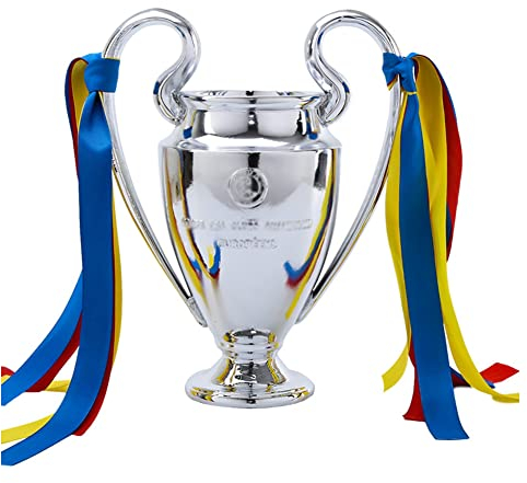 HLUONGTN Trofeo, Trofeo Campionato Di Calcio Trofeo Coppa Dalle Grandi Orecchie Trofeo Finale Altamente Restaurato 1:1 Simulazione Replica Memorabilia, 44Cm