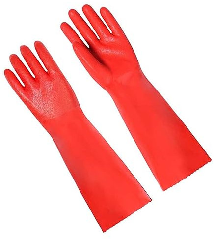 Gogogmee Long Dishwashing Gloves Thicken Non-slip Kitchen Cleaning Gloves Heavy Duty