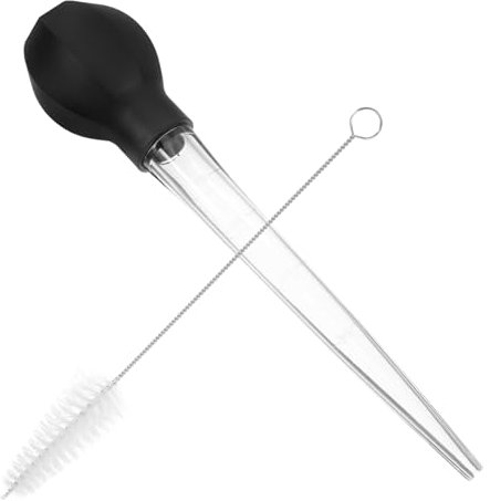 Generic Versatile Liquid Measuring Dropper Baking Liquid Transfer Tool Turkey Baster Sprayer Leakproof Bulb Pump Easy to Use Clean
