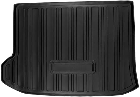 TUCKBOLD Flat Face Cargo Liner Rear Trunk Mat Trunk Cargo Luggage Boot Tray Mat Wavy Stripes Pattern for Buick Envision 2016-2020 Anti-Slip
