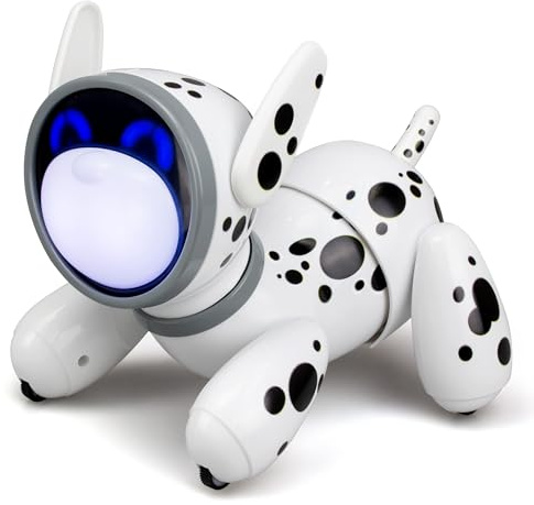 Silverlit Jiggo Interactive Dancing Pet Robot Toy for Kids with Remote Control, Sound and Touch Reactions | Colour Changing LED Face Shows Emotions | Includes Fun Mushake Game Mode | Ages 5 Plus