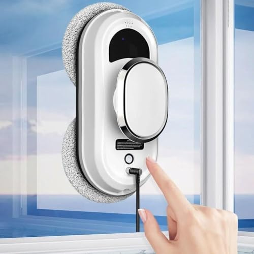 CraftNestUK 2800pa Strong Suction Electric Window Cleaner Robot, Smart Cleaning Device for Indoor/outdoor Windows, High-rise Glass Vacuum Robot