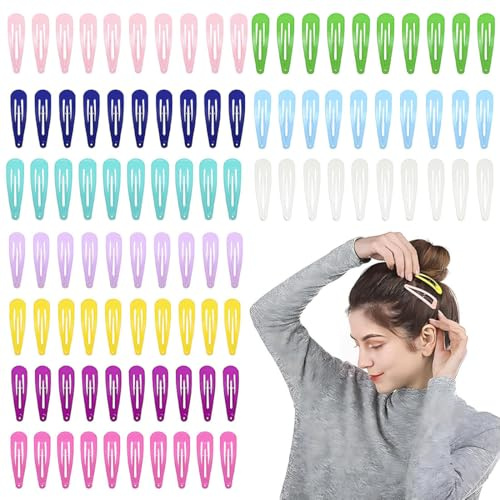 GNALIA Horquillas Pelo Mujer, 60 Unidades, 5 Cm, En Colores Azul Cielo, Verde Hierba, Rosa Oscuro, Lila Claro, Verde Claro, Rosa, Púrpura, Azul Oscuro, Blanco Y Amarillo