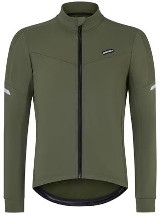 BERGRISAR Fleece Radtrikot Fahrradtrikot Herren Langarm, Herbst Winter Thermo Elastisch Rennrad Trikots
