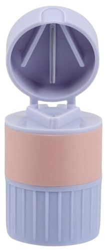 DECOMELODY Molino y Cortador de Pastillas Multifuncional de Plástico PP para Uso Doméstico Diseño Prensado Fácil Versátil para Tabletas Pequeñas para Personas Mayores Color Morado