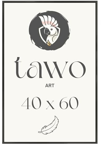 TAWO - Cornice portafoto 40 x 60 cm, in plastica leggera, con vetro