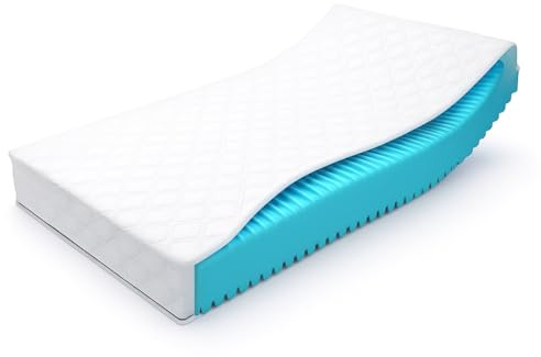 hERZtal 7-Zonen Kaltschaummatratze 80x200 cm 21 cm – Wendematratze H2/H3 Orthopädische Komfortmatratze für Rücken- & Seitenschläfer