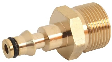 UTTASU Brass M22 - Adaptador de manguera macho de alta presión de conexión rápida para lavor, AR, lixiviación y cuatro series hasta 220 bar (3200 PSI)