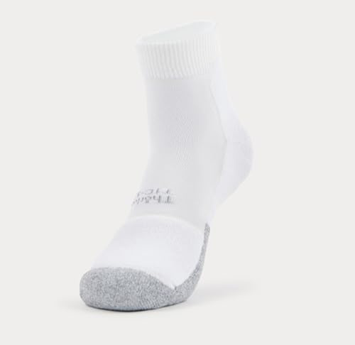 thorlos mens T1cmu Thin Cushion Ankle tennis socks, White, Medium US
