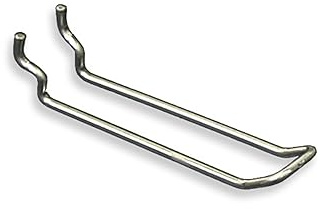 Azar 701140 Safety Metal 4-Inch Loop Hook, 50-Piece Set