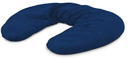 Römer Wellness Nackenhörnchen, Kräuter-Körnerkissen Relax Navy, mit 650g Weizen + je 9g Lavendel, Pfefferminze und Rosmarin, Bezug abnehmbar & waschbar; Maße: circa 35 x 27 x 3,5 cm