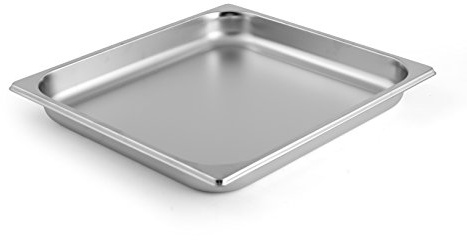 H&H Gastronorm Gatronorm in Acciaio Inox, Inossidabile, Argento, 35.5x32.5x4 cm