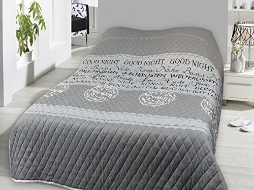 Edredón XL, colcha, cubrecamas acolchado, 220 x 240, Ökotex, Shabby Chic tipo 456, poliéster, Good Night, HxB 240x220 cm