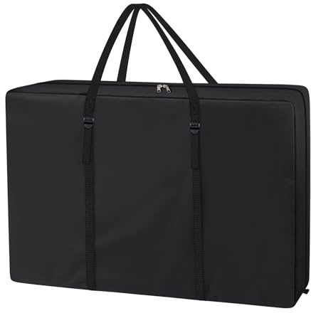 Explore Land Heavy Duty Chair Storage Bag for Folding Longue Zero Gravity Light Weight Transport Folding Rollator Walker (Black)