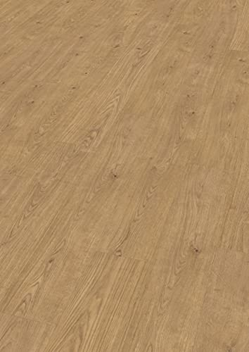 Egger Designboden GreenTec EHD033 Berdal Eiche Natur (7,5mm, 1,995m²) | authentische Holzoptik | Einfache Verlegung durch CLIC It System | Robust & strapazierfähig, braun