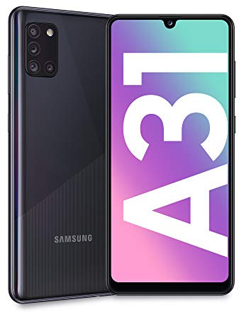 Samsung Galaxy A31, Smartphone, 64 GB Espandibili, RAM 4 GB, 4G, Dual Sim, Android 10, [Versione Italiana], Nero (Ricondizionato)