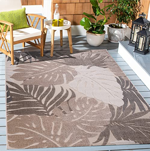 SANAT Outdoor Teppich Wetterfest - Outdoorteppiche für den Innen und Außenbereich, Balkon Teppich Wasserabweisend, Strapazierfähige Teppiche für Terrasse Garten und Wohnzimmer, Beige 200 x 290 cm