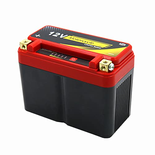 TGHY 12V Motorrad Starterbatterie Lithium Eisenphosphat LiFePO4 Batterie 12V Lifepo4 Startstromspeicher Netzteil Wartungsfrei 1000 Zyklen,12ah