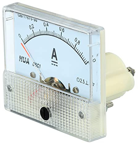 YOKIVE Analogico Pannello Amperometro, 85C1 Amperometro Misuratore Corrente Tester, Ottimo per Ufficio, Arte, Casa, Giornaliero Utilizzo (DC 0-1A)