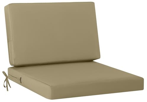idee-home Outdoor Cushions for Patio Furniture, Outdoor Seat Cushions 28.5 x 28.5 Waterproof & Fade Resistant Couch Sofa Replacement Deep Couch Chair Cushion for Yard Garden Deck