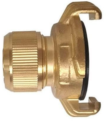HydroSure Brass Claw Lock Female Quick Connector 3/4 x 19 mm - Durable Garden Irrigation Adapter with Claw Lock and Threaded Female BSP Port for Secure Hose and Pipe Fit, Ideal for Outdoor Lawn