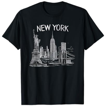 New York Geschenk Männer Damen NY City Urlaub Vintage T-Shirt