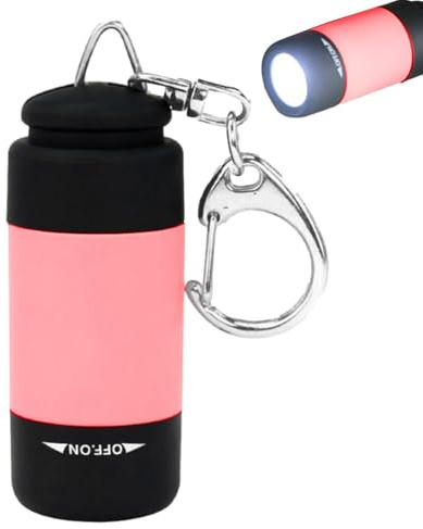 Mini Torche De Poche Porte-clés, Porte-clés Lampe De Poche, Lampe Torche LED Rechargeable Mini USB, Lampetorche LED Rechargeable Par USB, Lamp-e De Poch-e Étanche Pour La Randonnée En Camping
