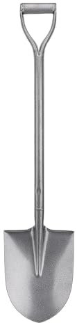 Luqeeg Pala Giardinaggio Interamente in Metallo, 100 cm Pala con Manico a Punta D Piccola Pala per Scavare Buche, Giardinaggio, Piantumazione, Campeggio, Rifinitura Bordi