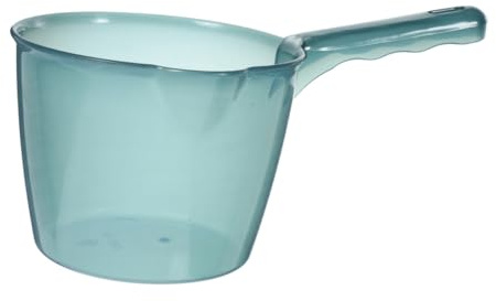 JECOMPRIS Cucharón de Agua de Pp con Mango Largo, Cucharón de Plástico Reutilizable Antiadherente para Cocina y Baño