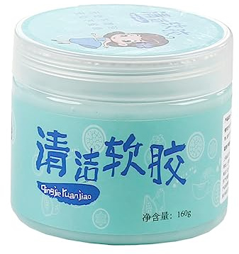 DIYEAH Gel Nettoyant Clavier Argile Multi-usages, Usage Bureau et Maison, Léger et Réutilisable, pour Éliminer Poussière et Saleté, Bleu Ciel