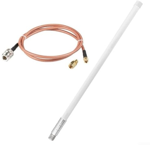 CWOQOCW fibra di vetro impermeabile maschio tipo N dell'antenna esterna della lunga autonomia 12dBi per il minatore senza fili dell'elio di RAK
