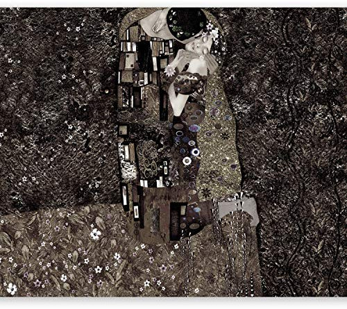 Fotomurales B&D XXL - 300x210 cm XXL Papel pintado tejido no tejido Decoración de Pared decorativos Murales moderna Diseno Fotográfico Pared Gustav Klimt - Besar l-a-0001-a-d