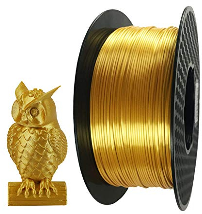 Seide Gold PLA Filament 1,75 mm 1KG für 3D Drucker - Seidig Glänzend Metall Shiny CC3D Druckmaterialien