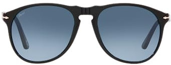 Persol Herren 0PO9649S Sonnenbrille, Black/Blue Shaded, 55