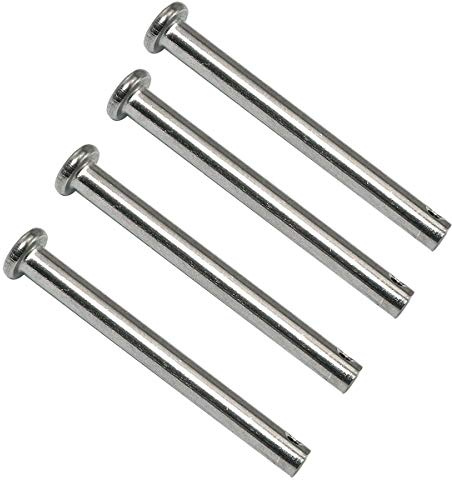 PZRT Gabelstifte, Einzelloch, 5 mm x 50 mm, 304 Edelstahl, M5, Gabelkopf-Positionierstifte, zylindrisch, 4 Stück