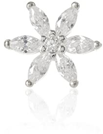Thomas Sabo Einzel Ohrstecker Blume 925 Sterling Silber H2196