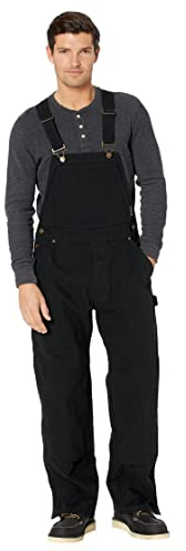 Wolverine Men's Sawmill Duck Bib Overall, Black, L