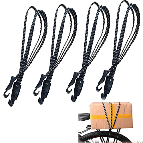 Fahrrad Spanngurt Elastische 4 Stück Spanngurte Mit Haken Fahrradgepäck Gummiband Gepäckträger Spanngurt Extra Stark Spanngurte 3 In 1 Fahrrad Spanngurt Für Motorradhelme Fahrradgepäck