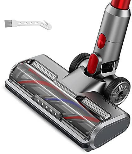 Laymi Hardwood Floor Attachment for Dyson V7 V8 V10 V11 V15 SV10 SV12 SV14 Animal Absolute Vacuum Cleaners with LED Headlights, Bristle Roller Brush Head Replacement Parts