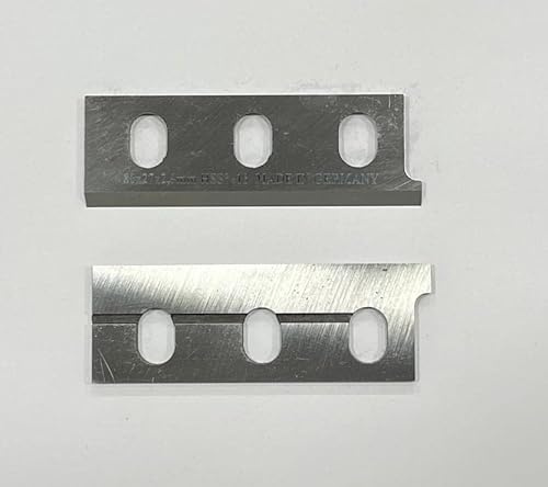 2 Stück HSS%18 Hobelmesser 80x27x2,9mm für Elu. Black & Decker. Scheer - MFF 40 - MFF 80