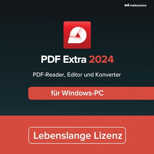 PDF Extra Lifetime – Professioneller PDF Editor – Lebenslange Lizenz – Bearbeiten, Schützen, Kommentieren, Ausfüllen und Signieren von PDFs für 1 Windows PC