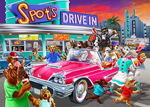 Jigsaw Puzzles 1000 Pieces for Adults jigsaw puzzles for adults 1000 Piece Puzzle Educational Games - let's Go, Dogs.