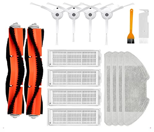 Sudemota FüR Mi Robot Vacuum-Mop 2 Lite/Pro/MJSTL / MJST1SHW Robot Vacuum Ersatzteile HauptseitenbüRste Hepa-Filter