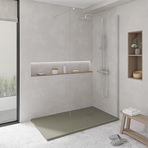 KOES - Kunstharz-Duschwanne Modell NILO – 80x90 – Quarzgrau RAL 7039