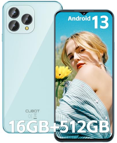 CUBOT P80 – 6,5-Zoll-FHD+-Smartphone, 8 GB und 512 GB, 48-MP-Dreifachkamera, 5200-mAh-Akku, Android 13, OctaCore-Prozessor, Blaue Farbe