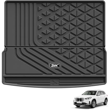 3W Boot Liner Fit for BMW iX1 U11 2023-2026, All Weather Recyclable TPE Heavy Duty Trunk Mats, Pet Dogs Friendly Boot Cover, Waterproof Anti Slip Easy To Clean Car Accessories