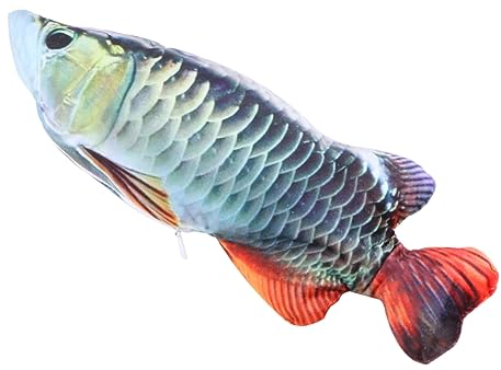 Beavorty Elektrischer Springfisch Spielzeug Für Katzen Wiederaufladbar Via USB Sicheres Baumwoll Und Plüschmaterial REGT Neugier Und Spielspaß An Fördert Geistige Und Körperliche Aktivität