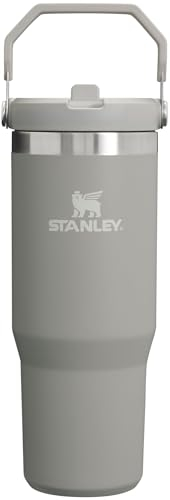 Stanley IceFlow Stainless Steel Tumbler - Vacuum Insulated Water Bottle for Home, Office or Car Reusable Cup with Straw Leak Resistant Flip Cold for 12 Hours or Iced for 2 Days, Ash, 30OZ